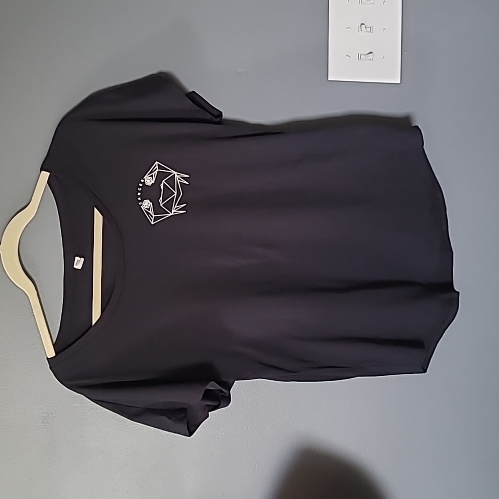 Zodiac Cancer Black T Shirt